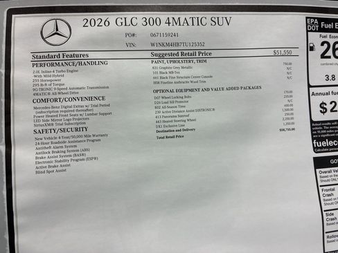 New 2026 Mercedes-Benz GLC 300 4MATIC image 18