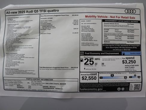 Used 2025 Audi Q5 Premium w/ Convenience Package AWD/4WD image 9