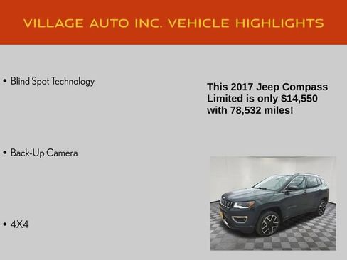 Used 2017 Jeep Compass Limited AWD/4WD image 14