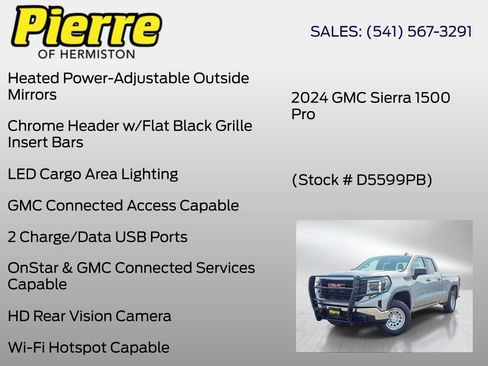 Used 2024 GMC Sierra 1500 Pro w/ Pro Value Package AWD/4WD image 36