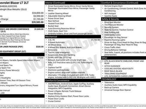 Used 2020 Chevrolet Blazer LT image 2