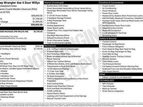 Certified 2025 Jeep Wrangler Unlimited Sport S 4xe AWD/4WD image 23