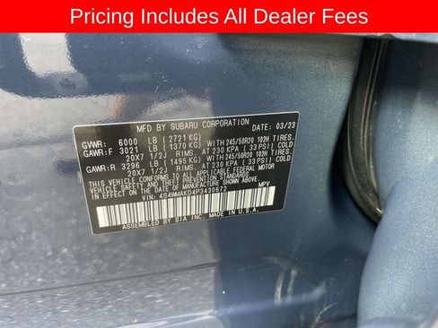 Used 2023 Subaru Ascent Onyx Edition Limited AWD/4WD image 39