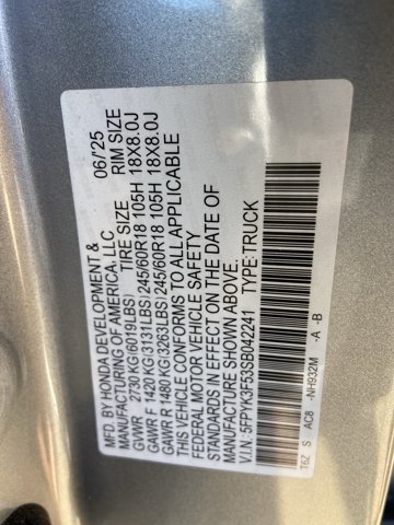 Used 2025 Honda Ridgeline RTL image 33