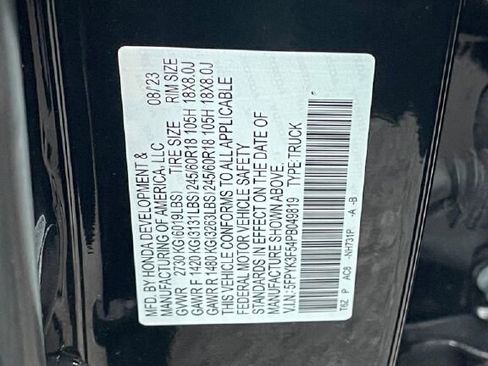 Certified 2023 Honda Ridgeline RTL image 26