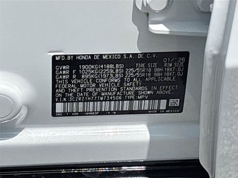 Certified 2026 Honda HR-V EX-L image 35