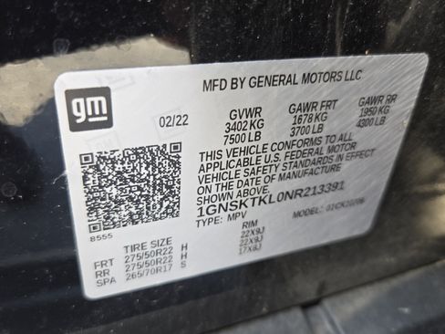 Used 2022 Chevrolet Tahoe High Country AWD/4WD image 21