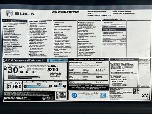 New 2026 Buick Envista Preferred image 21