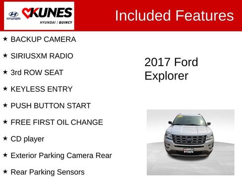 Used 2017 Ford Explorer XLT AWD/4WD image 2