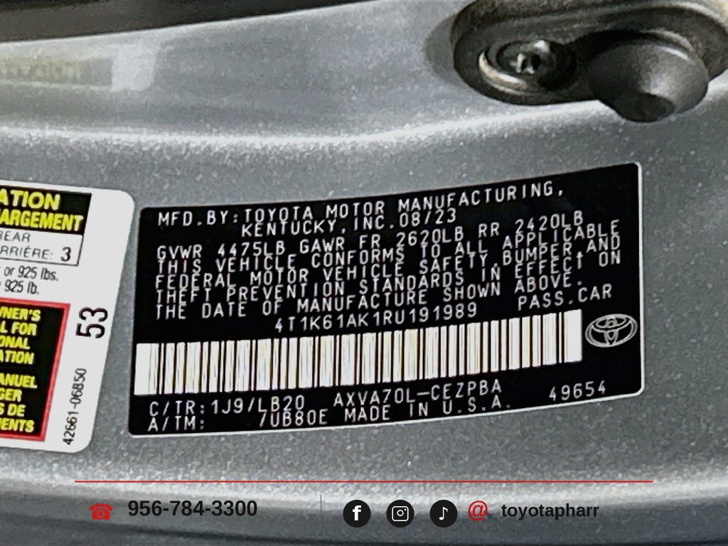 Used 2024 Toyota Camry XSE FWD image 31