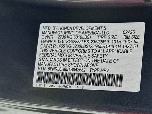 New 2026 Honda Odyssey Touring image 27