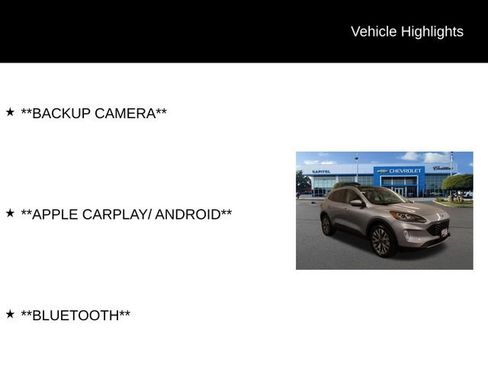 Used 2022 Ford Escape Titanium w/ Class II Trailer Tow Package AWD/4WD image 2