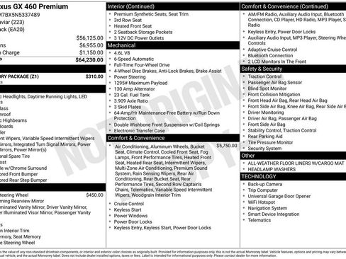 Used 2022 Lexus GX 460 Premium w/ Accessory Package image 47