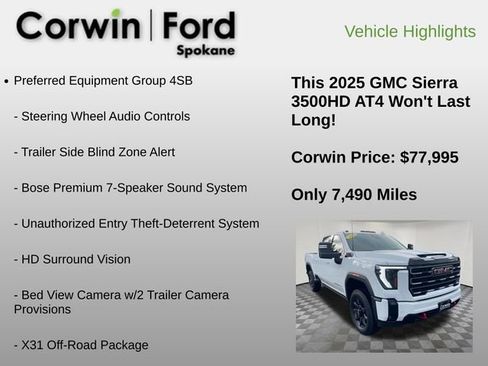Used 2025 GMC Sierra 3500 AT4 w/ AT4 Premium Plus Package image 30