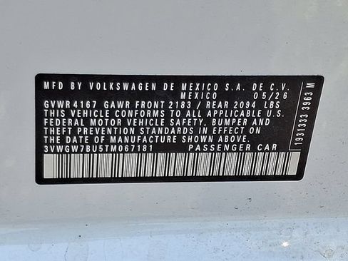 New 2026 Volkswagen Jetta SEL FWD image 11