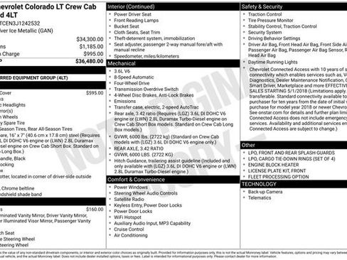 Used 2018 Chevrolet Colorado LT AWD/4WD image 4