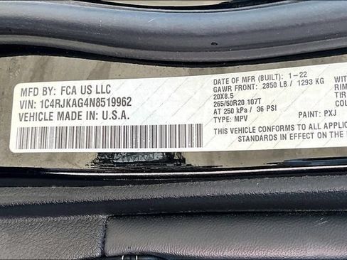 Used 2022 Jeep Grand Cherokee L Laredo AWD/4WD image 35