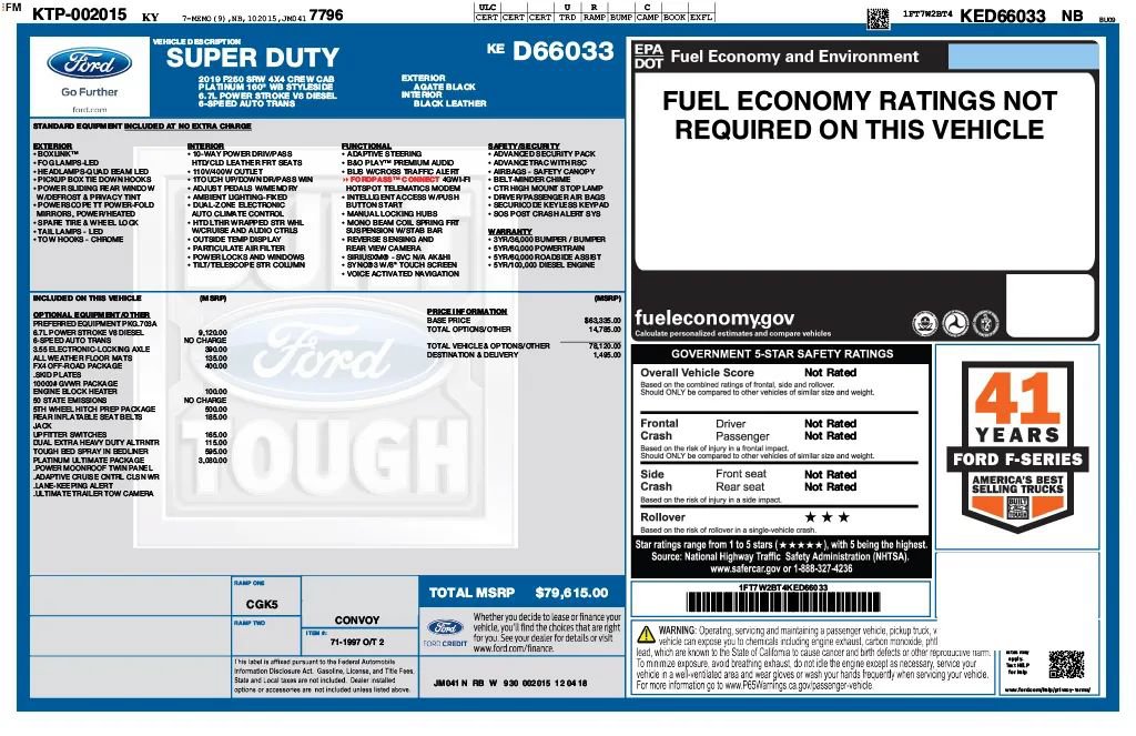 Used 2019 Ford F250 Platinum w/ Platinum Ultimate Package AWD/4WD image 24