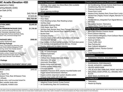 New 2026 GMC Acadia Elevation w/ Black Edition