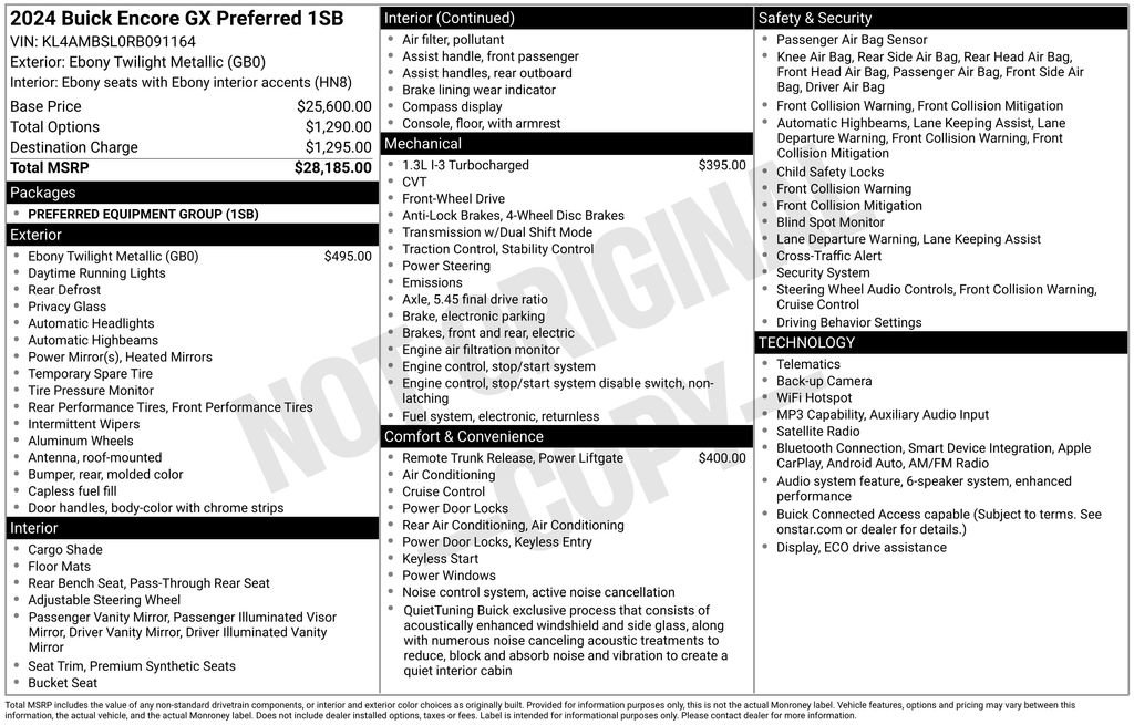 Certified 2024 Buick Encore GX Preferred FWD image 32