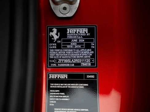 Used 2024 Ferrari 296 GTB RWD image 61