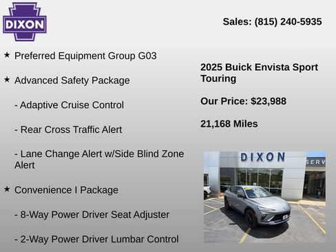 Used 2025 Buick Envista Sport Touring w/ Convenience I Package FWD image 4