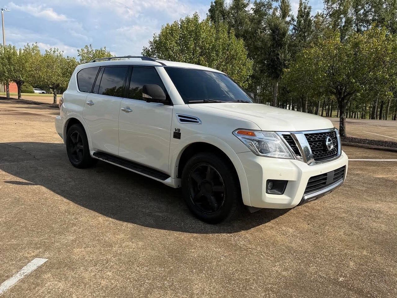 Used 2019 Nissan Armada Platinum w/ Captain's Chairs Package AWD/4WD image 2