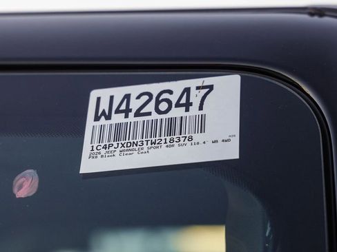 New 2026 Jeep Wrangler Sport image 28