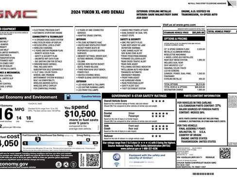 Used 2024 GMC Yukon XL Denali AWD/4WD image 2