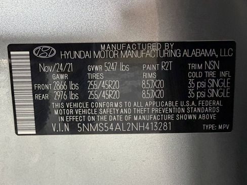 Used 2022 Hyundai Santa Fe Calligraphy w/ Cargo Package image 15