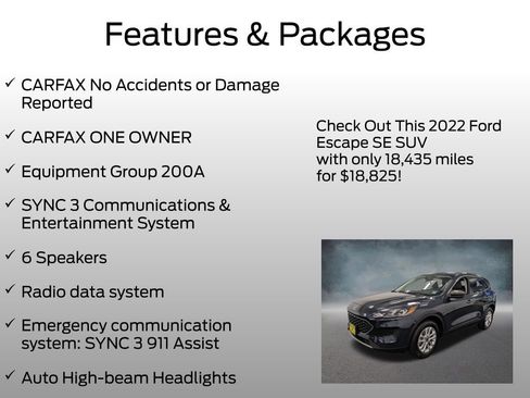 Certified 2022 Ford Escape SE AWD/4WD image 4