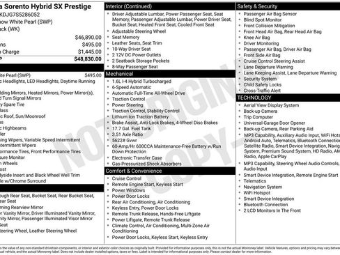 Certified 2025 Kia Sorento SX Prestige AWD/4WD image 10