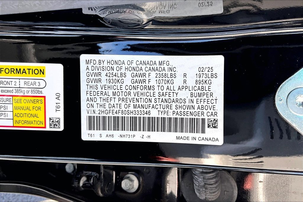 Used 2025 Honda Civic FWD Hybrid Sedan image 35