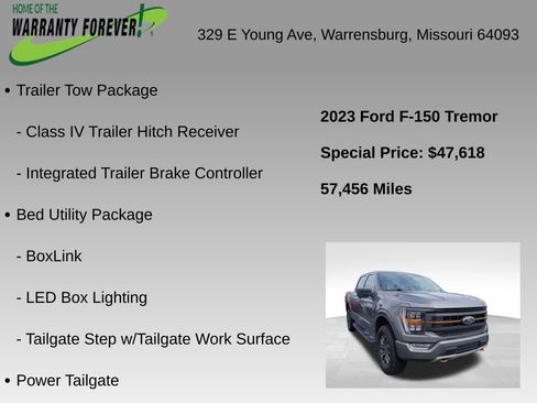 Used 2023 Ford F150 Tremor w/ Trailer Tow Package AWD/4WD image 5