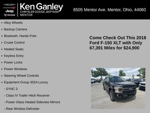 Used 2018 Ford F150 XLT w/ Equipment Group 302A Luxury AWD/4WD image 5