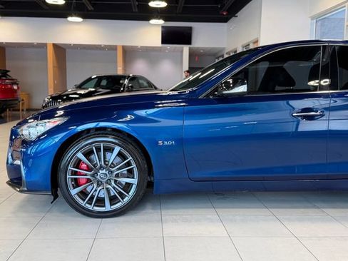 Used 2019 INFINITI Q50 Red Sport 400 w/ Sensory Package AWD/4WD image 8