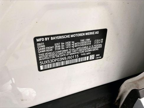 Used 2022 BMW X3 xDrive30i w/ Convenience Package AWD/4WD image 33