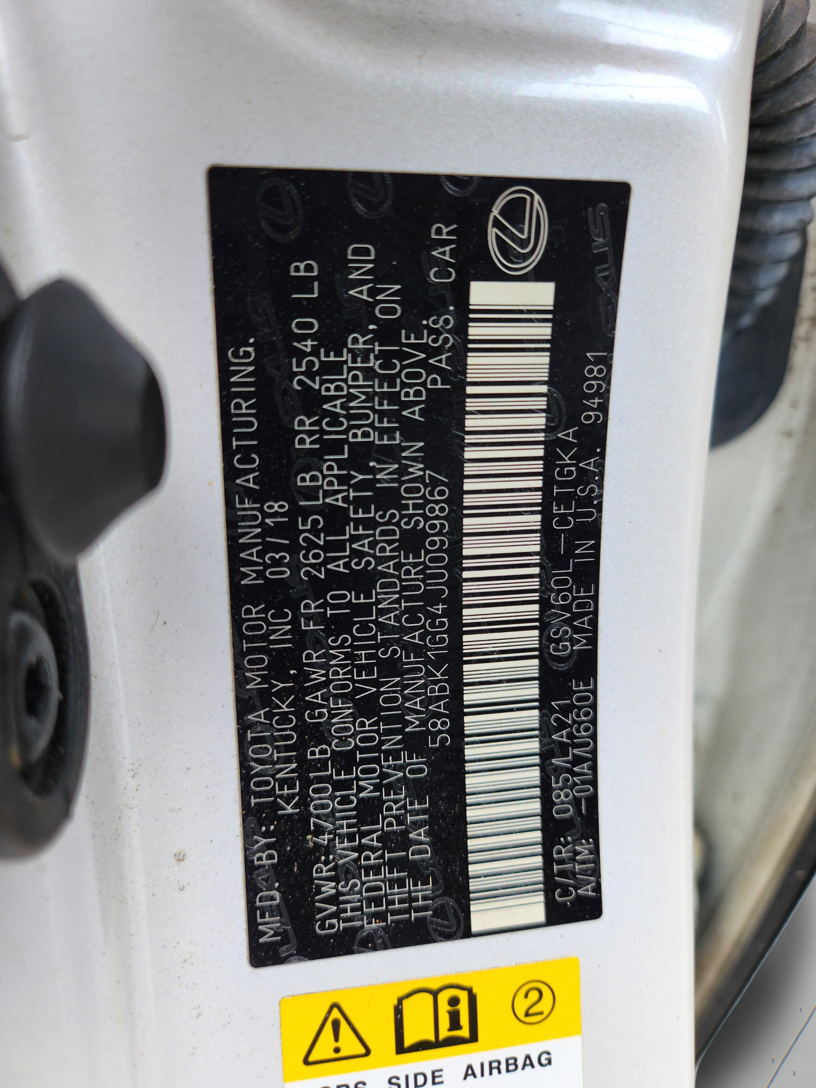 Used 2018 Lexus ES 350 w/ Premier Package FWD image 31