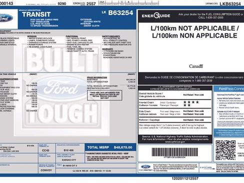 Used 2020 Ford Transit 250 Medium Roof w/ Load Area Protection Package RWD image 6