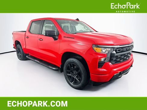 Used 2023 Chevrolet Silverado 1500 Custom w/ 2.7L Blackout Package AWD/4WD image 1