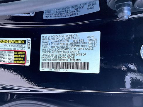 New 2026 Honda Odyssey Sport-L image 21