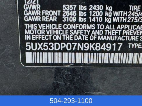 Used 2022 BMW X3 xDrive30i w/ Convenience Package AWD/4WD image 35