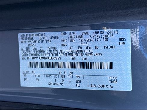 Used 2024 Ford E-Transit 148 High Roof image 44