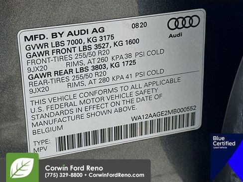 Used 2021 Audi e-tron Premium Plus w/ Premium Plus Package AWD/4WD image 37