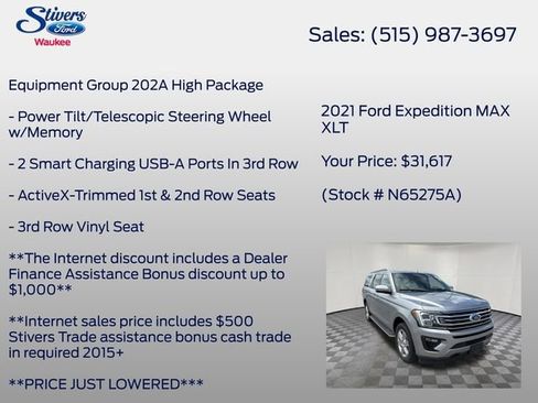 Used 2021 Ford Expedition Max XLT AWD/4WD image 22