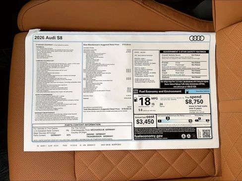 New 2026 Audi S8 AWD/4WD image 13