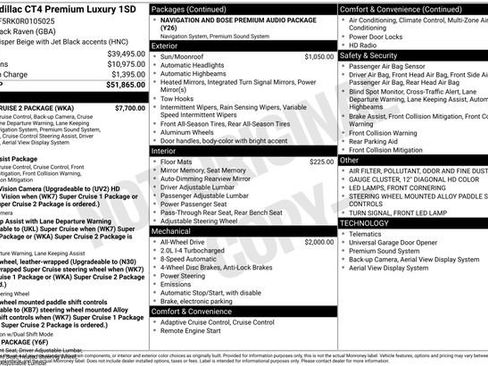 Used 2024 Cadillac CT4 Premium Luxury w/ Super Cruise 2 Package AWD/4WD image 14