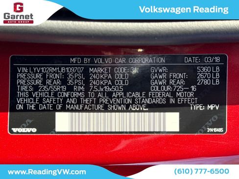 Used 2018 Volvo XC60 T5 R-Design w/ Convenience Package image 29