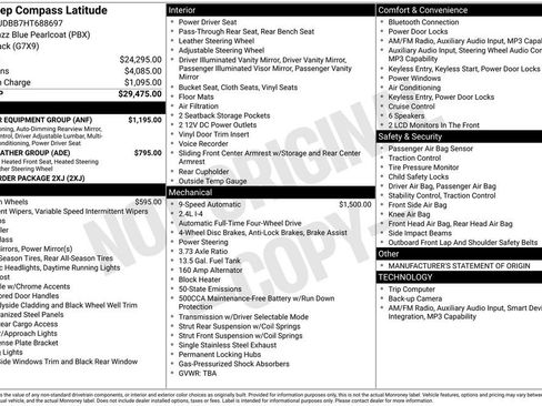 Used 2017 Jeep Compass Latitude w/ Popular Equipment Group image 28