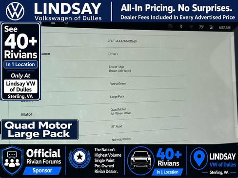 Used 2022 Rivian R1T Adventure AWD/4WD image 22